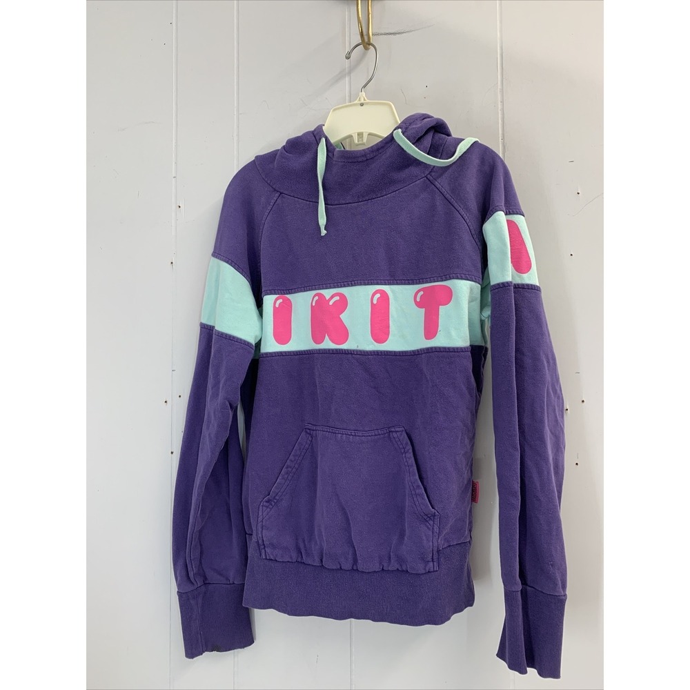 Nikita Sweater‎ Women's Large Hooded Sweatshirt Purple Pullover Vintage Hoodie